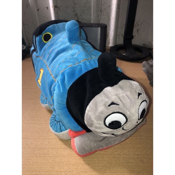 Thomas & Friends 2013 Nice Pillow Plush 17" Thomas The Train Cuddle Embroidered - Picture 2 of 6